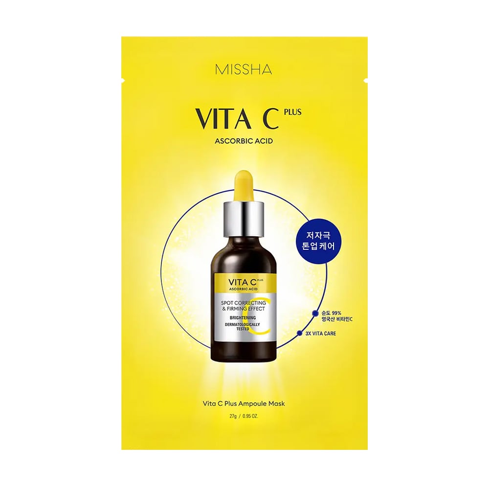 Тканинна маска для обличчя Missha Vita C Plus Ampoule Mask, 27 г